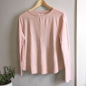 Lou&Grey by LOFT Blush Lightweight Wool Blend Top